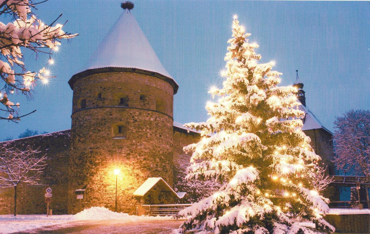 Gasthof Zur Burg Hohenberg an der Eger Buitenkant foto